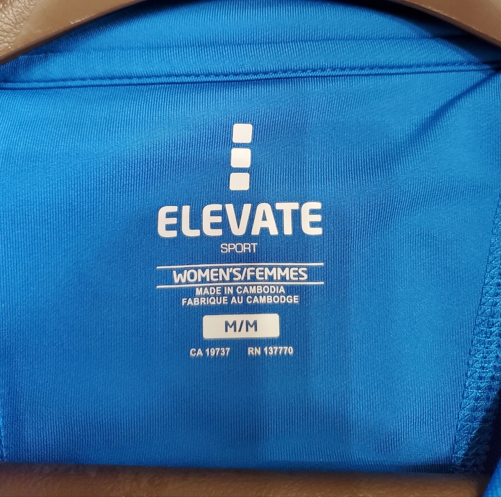 Elevate 1/4 Zip Performance Top Blue Gitchi Gummi Lake Superior Soccer - Picture 2 of 11